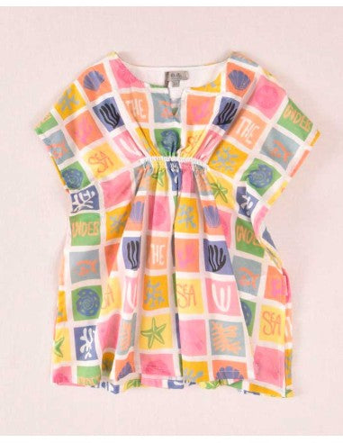 Kaftan Cuadros Estampados