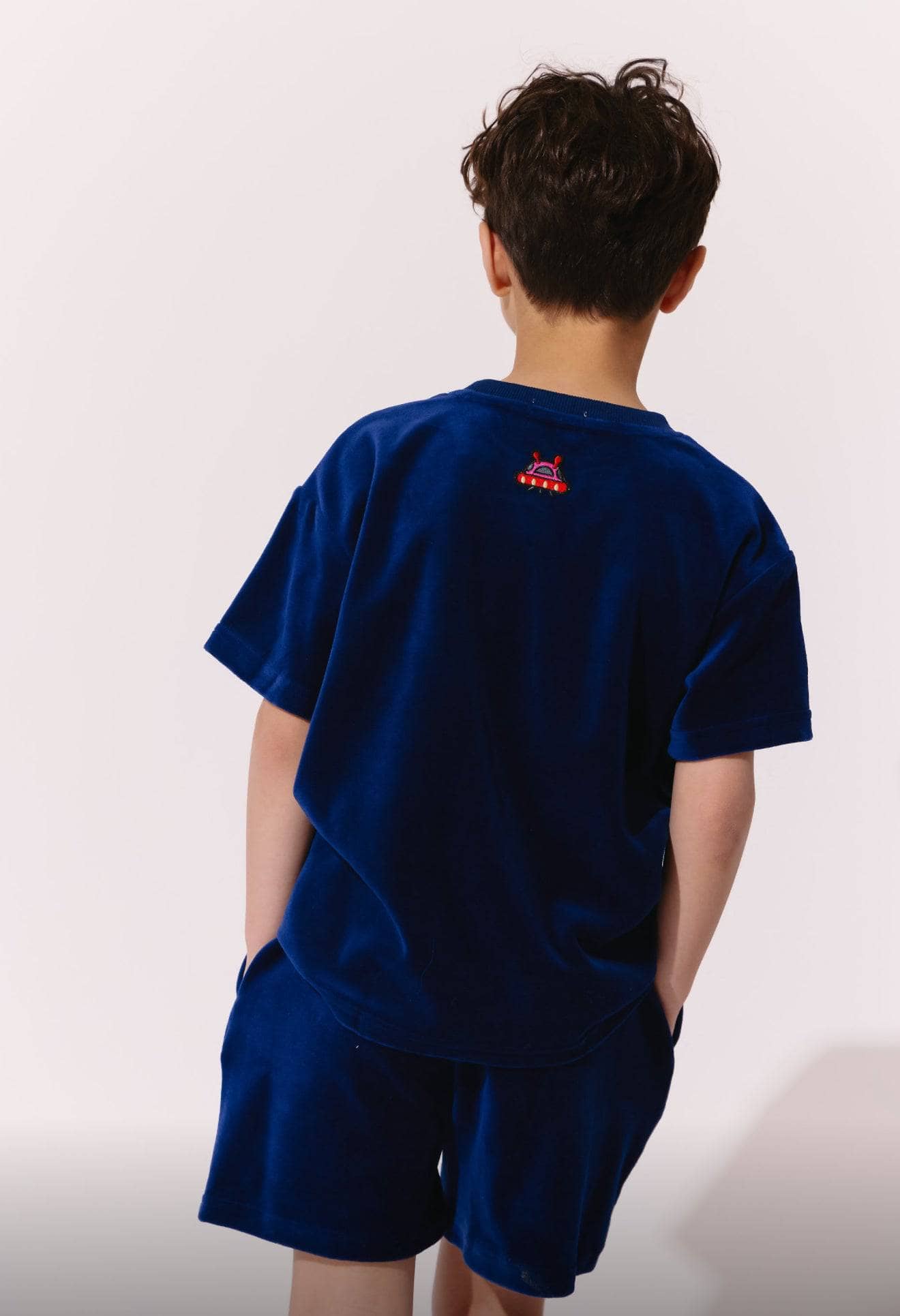 Space Patches Velourt Shorts Set