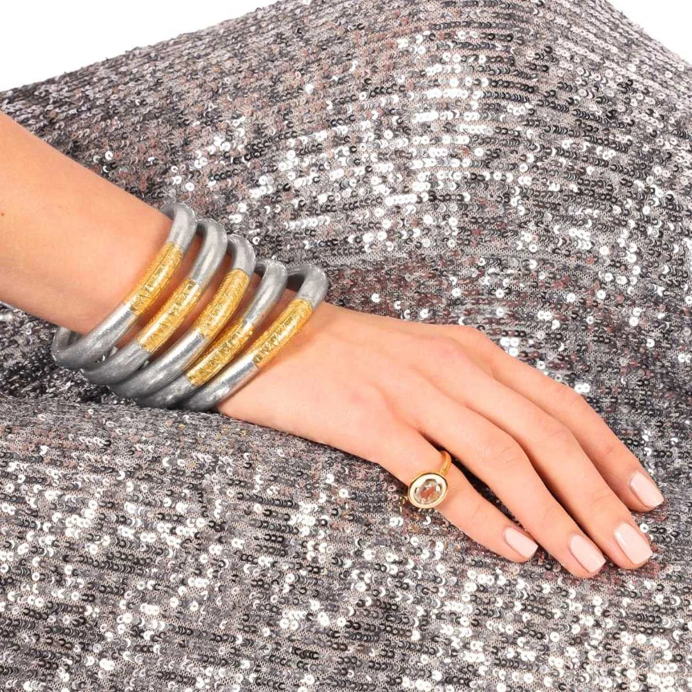 SILVER TZUBBIE ALL WEATHER BANGLE® (AWB®) - SERENITY PRAYER