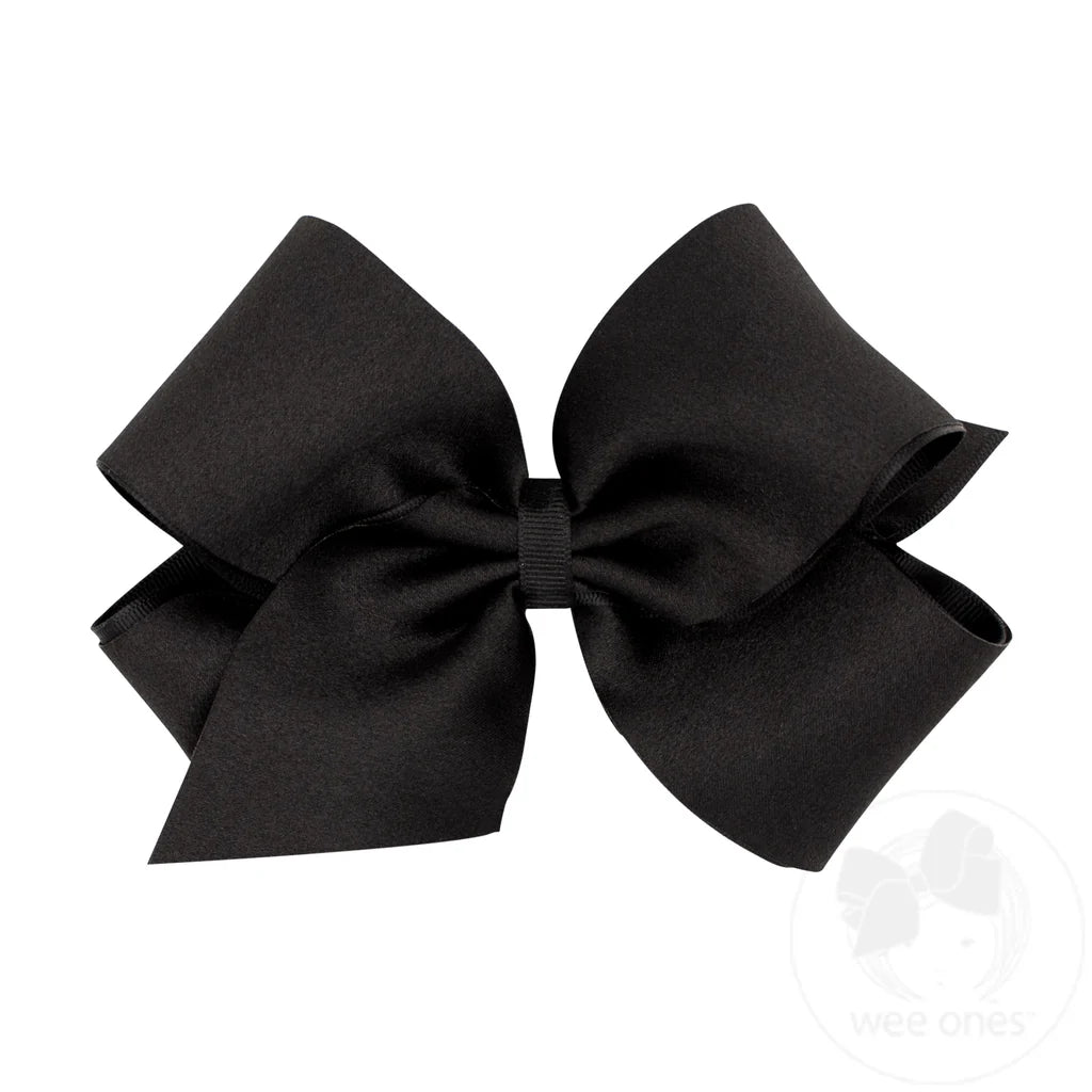 Satin Black King Bow