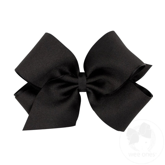 Satin Black King Bow