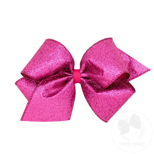 Party Glitter Fuschia King Bow