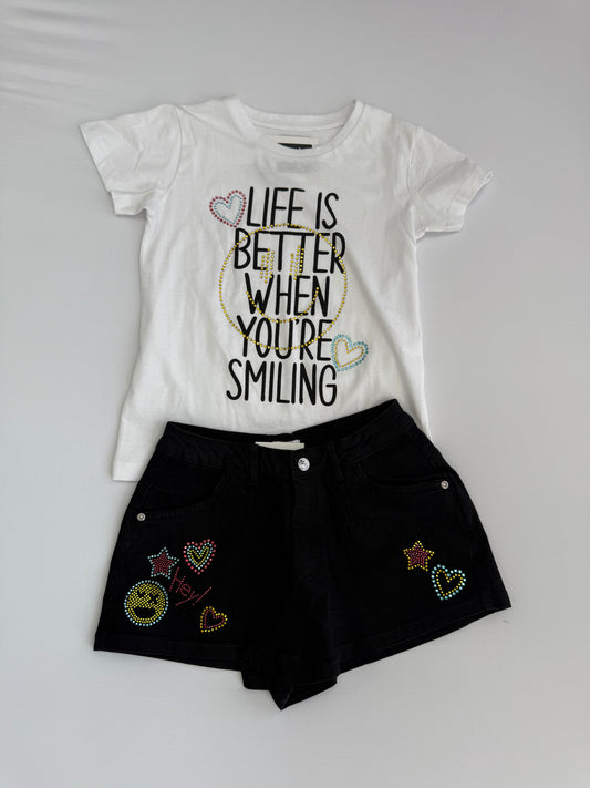 Smiling Shorts Set