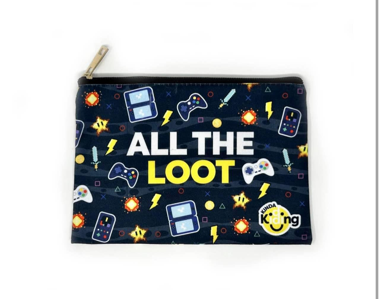 All The Loot Zipper Pouch Bag