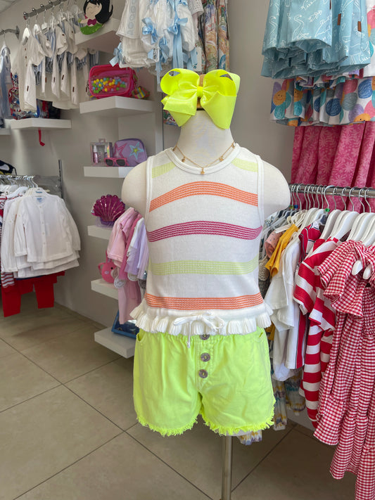 Regata Neon Shorts Set