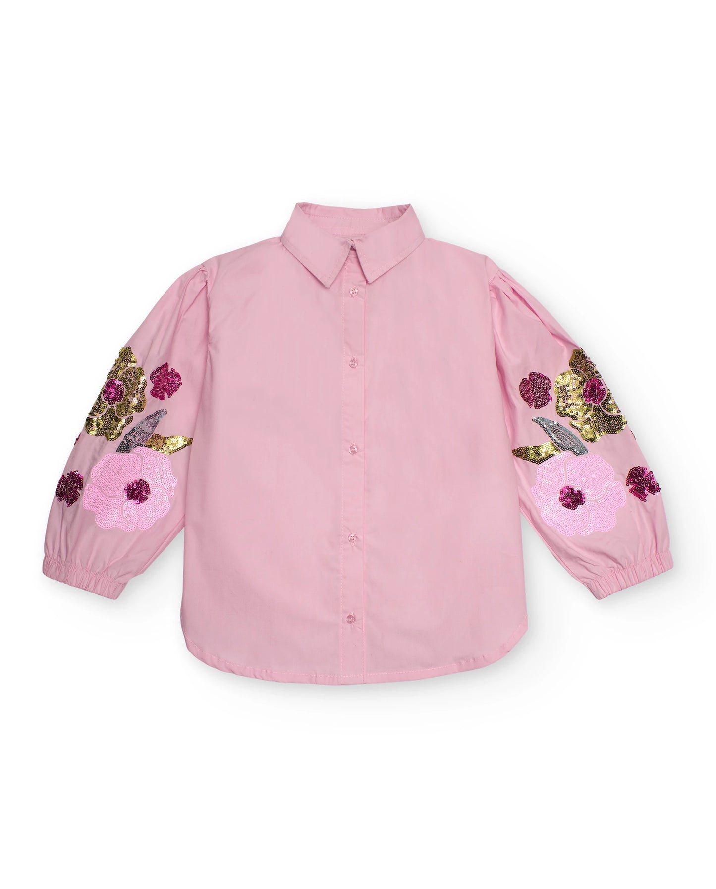 Floral Opulence Sequin Pink Denim Set
