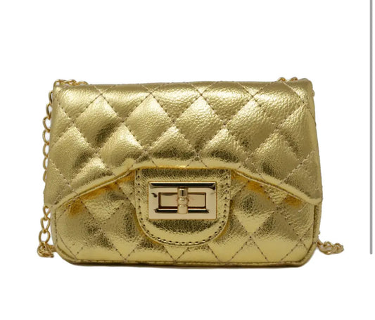 Classic Gold Metallic Mini Bag
