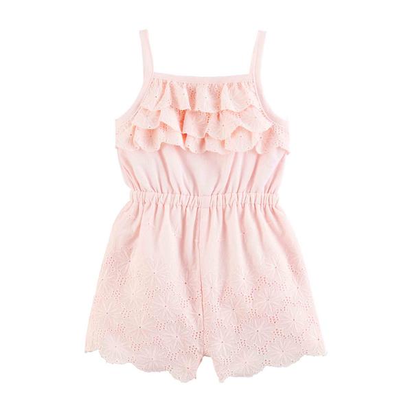 PINK EYELET ROMPER