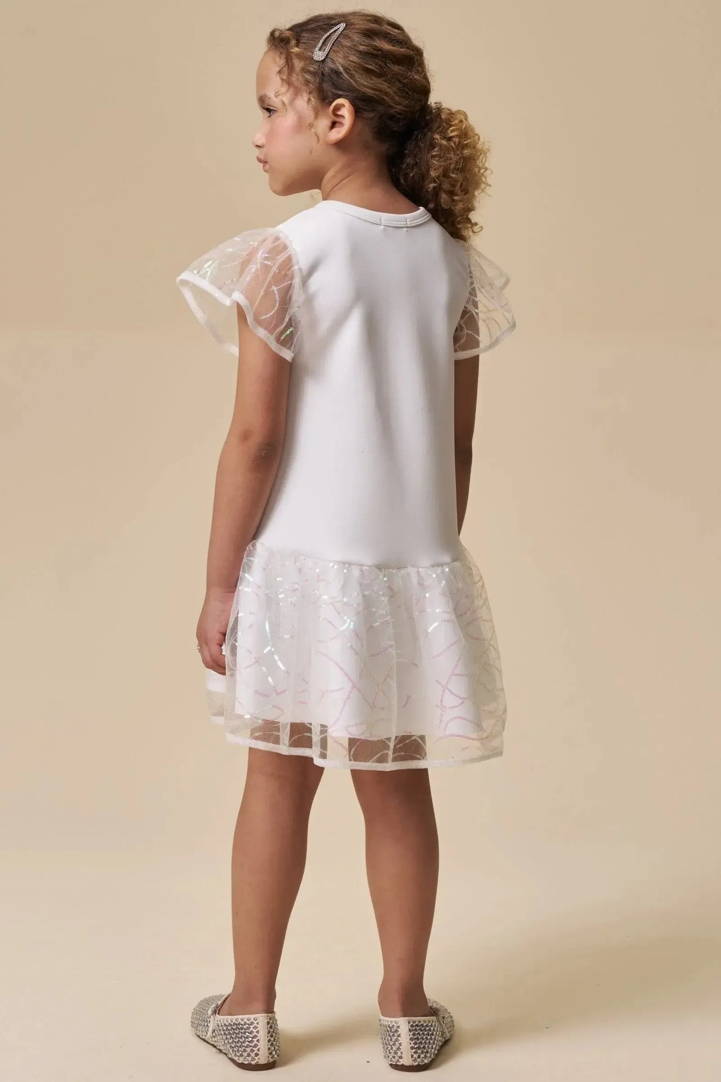 MENINA WHITE TULLE DRESS