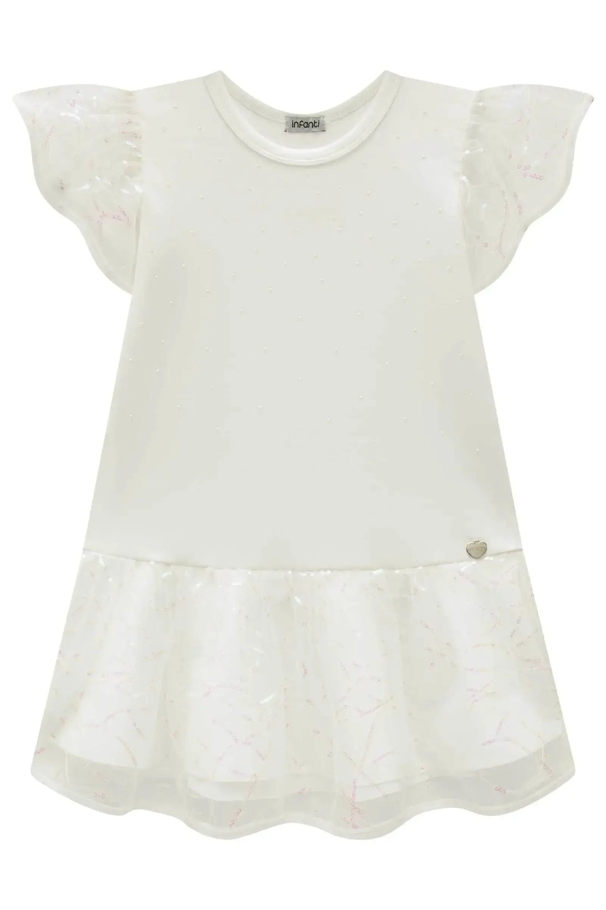 MENINA WHITE TULLE DRESS