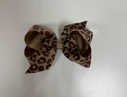 Animal Print King Bow