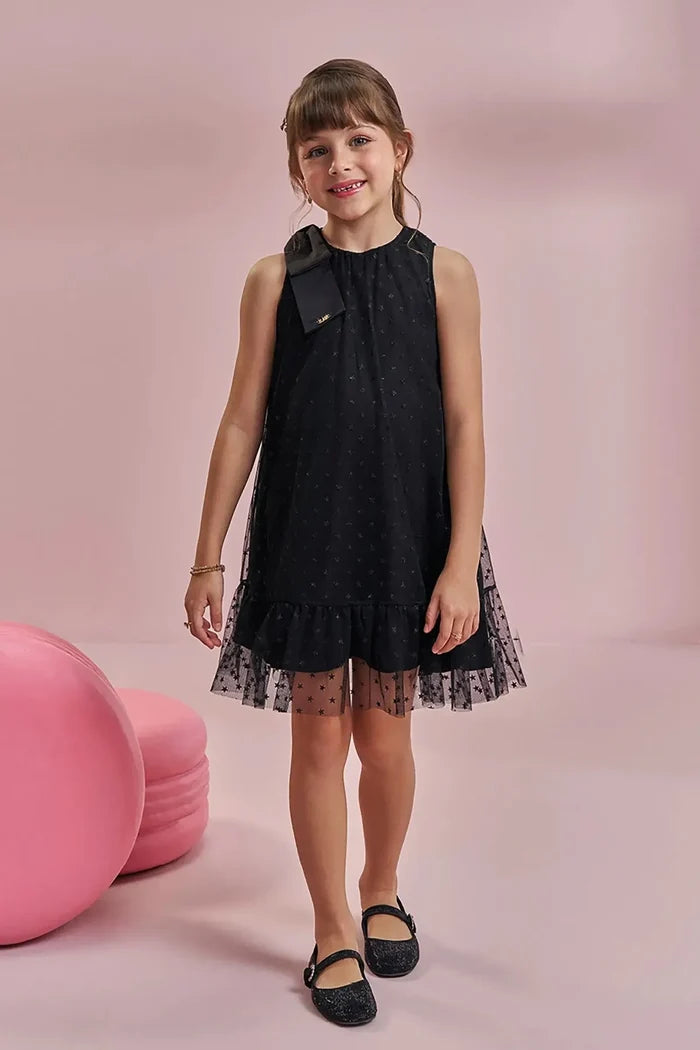ESTRELLA NOIR TULLE DRESS